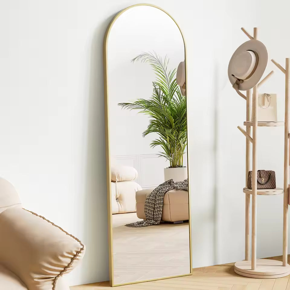 Arched Shape Full-Length Mirror with Frame [Size: 18"x 58"]