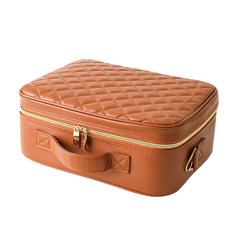 Makeup & Cosmetic Travel Box With LED Mirror [Large]