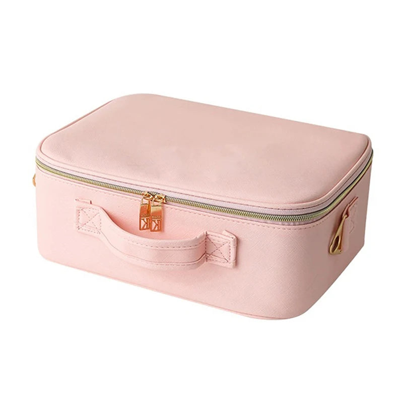 Travel Makeup Bag with Vanity Mirror [Large]
