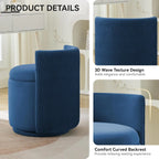 360° Swivel Dressing Table Stool - Blue