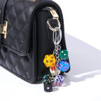 Vintage Dice Shape Bag Keychain