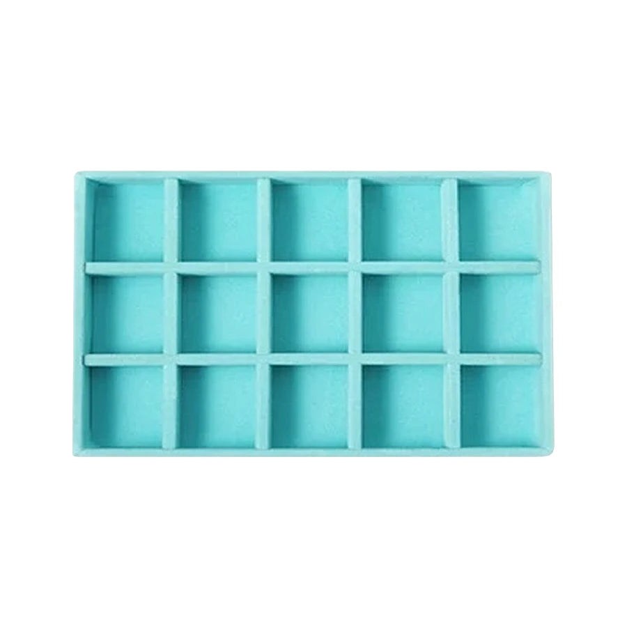 Luxury Velvet Drawer Organizer Tray [Light Blue]