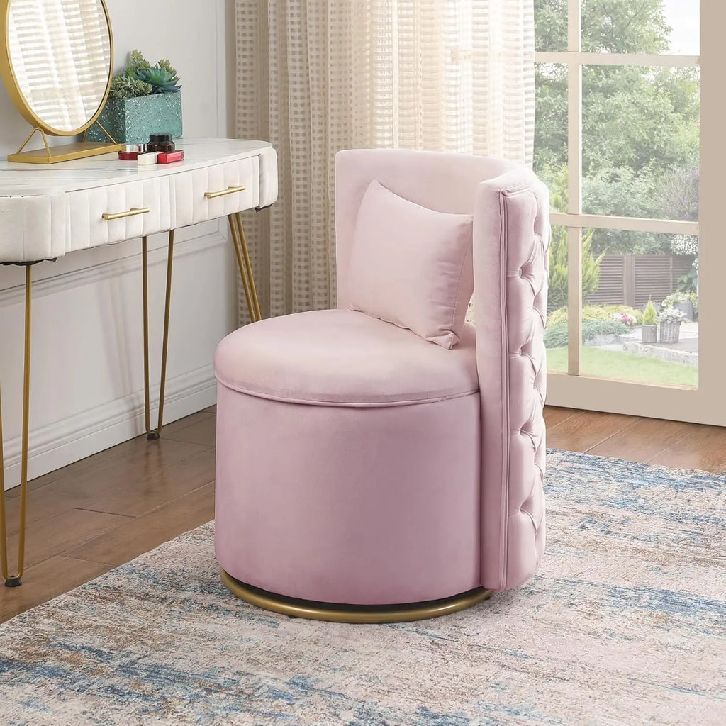 360° Swivel Barrel Chair - Pink