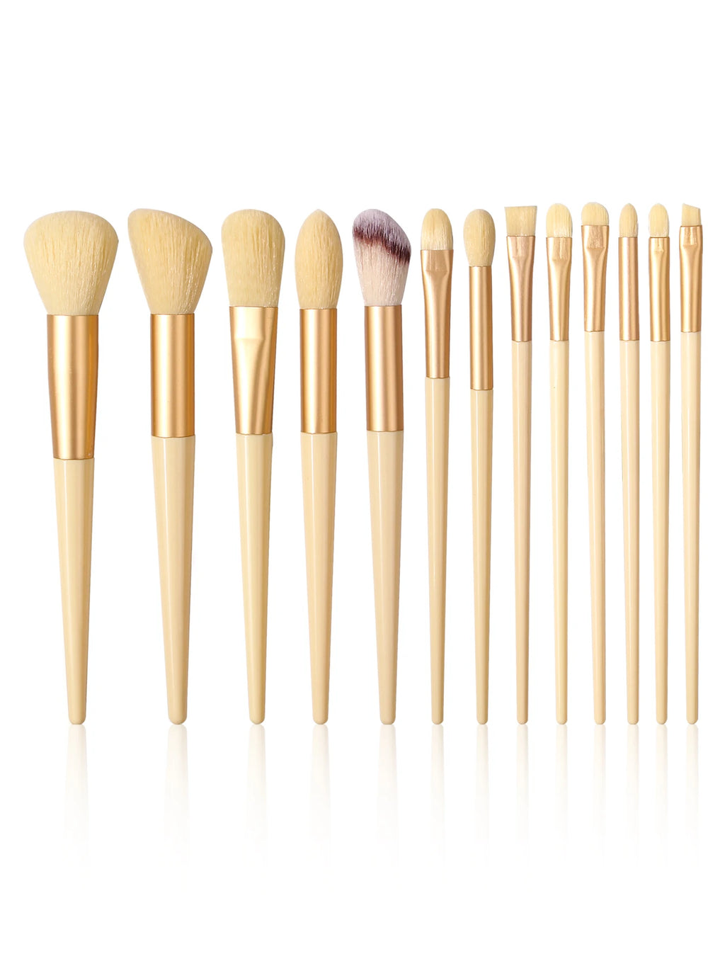 Makeup Brush Set With Sponge & Powder Puffs