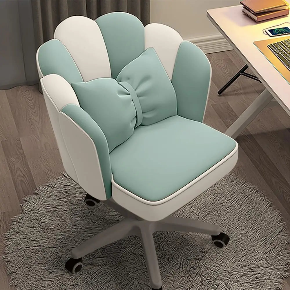 Velvet Petal Upholstered Vanity Desk Chair