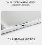 Car Sun Visor LED Vanity Mirror with Touch Screen & 3X Magnification