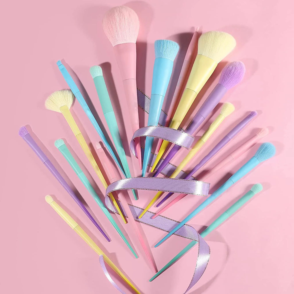 Multi-Color Makeup Brushes Set [17Pcs]