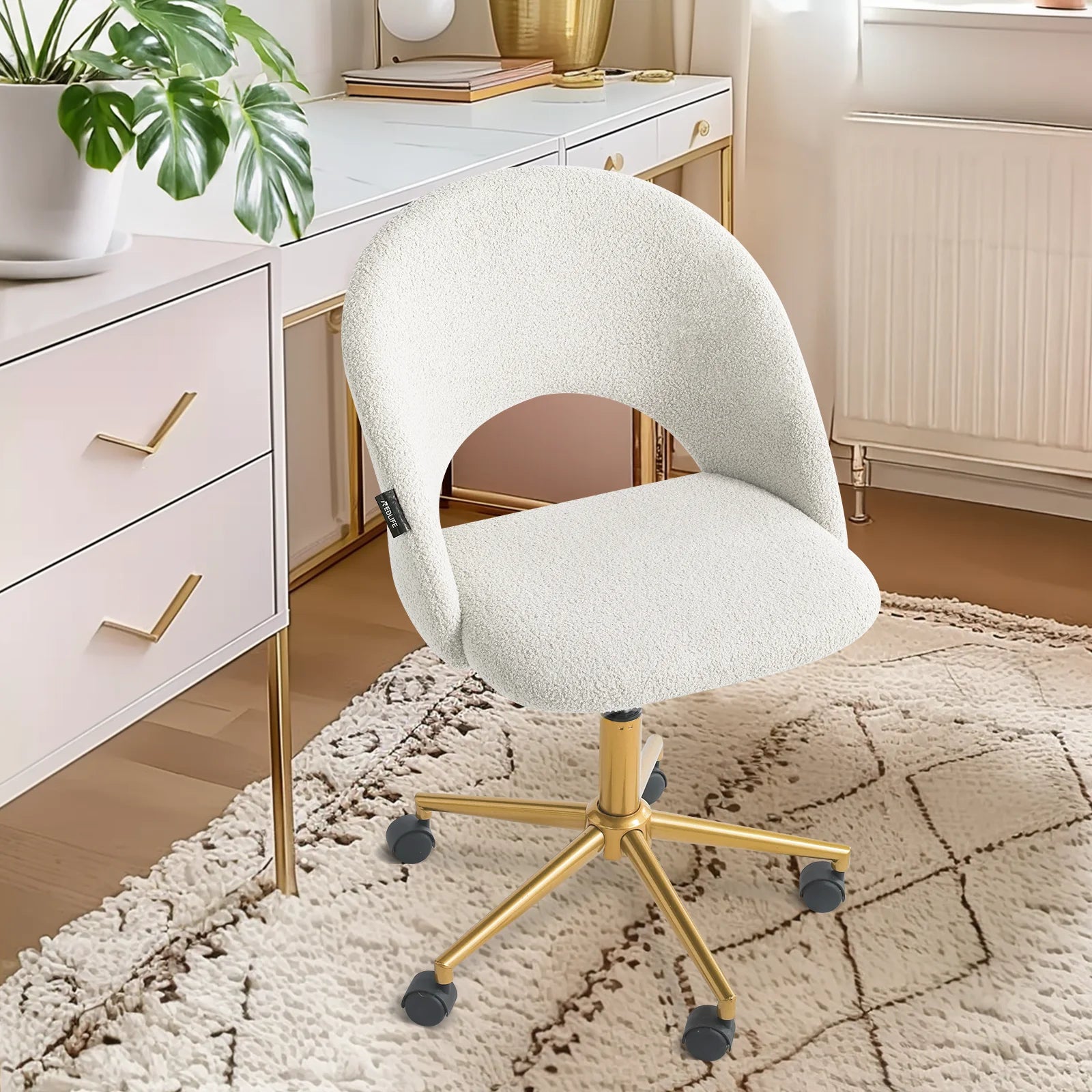 Makeup Vanity Desk  Adjustable Swivel Chair