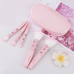 Premium Makeup Mini Brush Set With Pouch [5Pcs]