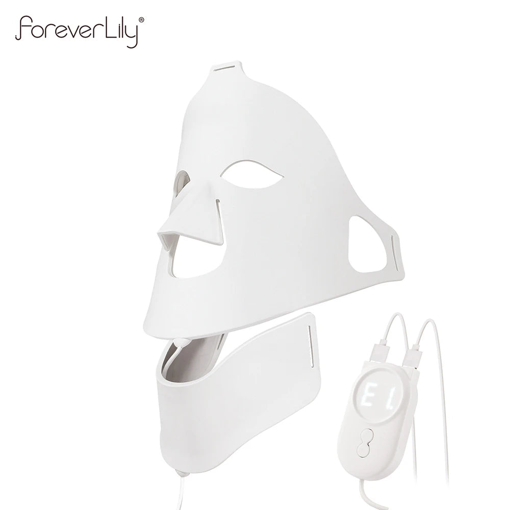 LED Light Therapy Face & Neck Mask with 7 Colors