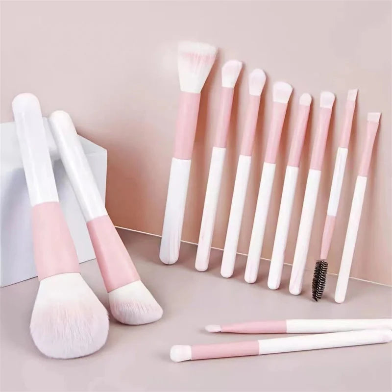 Synthetic Fiber Bristle Makeup Brushes Set