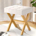 Vanity Desk Upholstered Cushion Stool