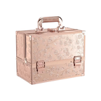 Large Capacity Makeup Organizer Box With Mirror & 3 Trays