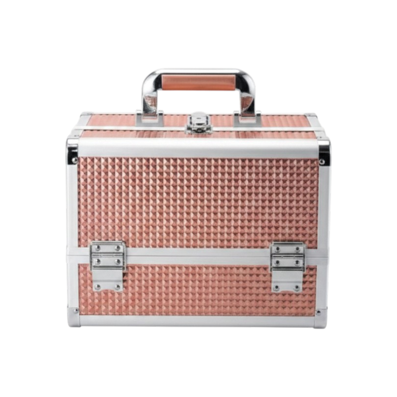 Professional Makeup Organizer Box With Mirror & 3 Trays