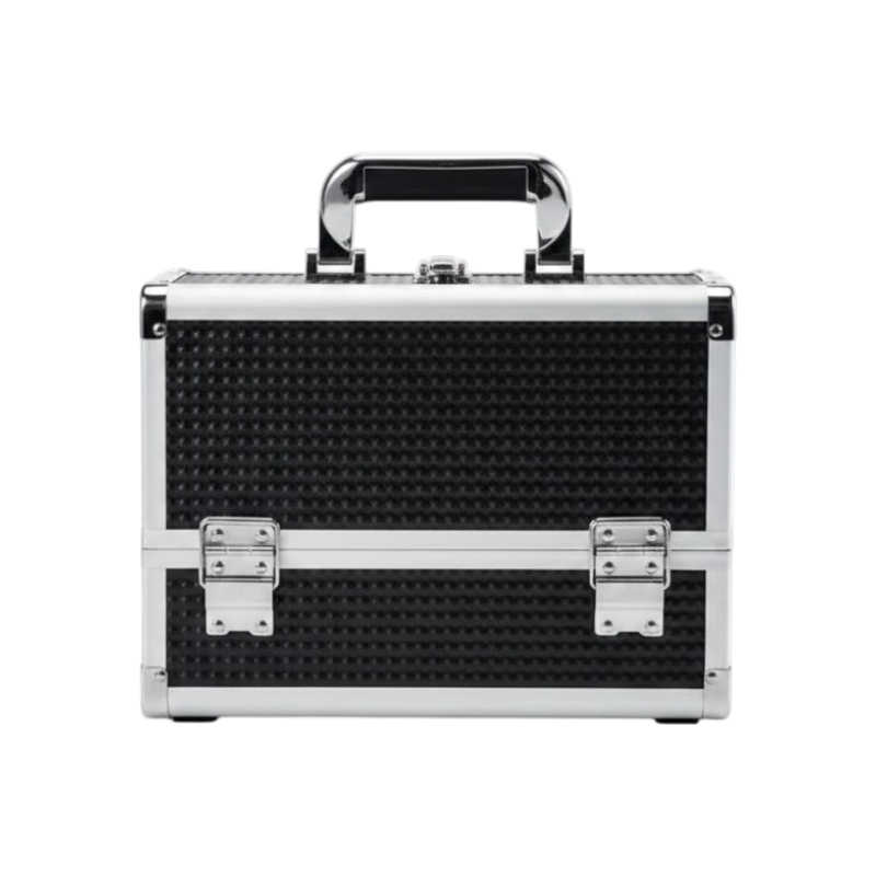 Professional Makeup Organizer Box With Mirror & 3 Trays