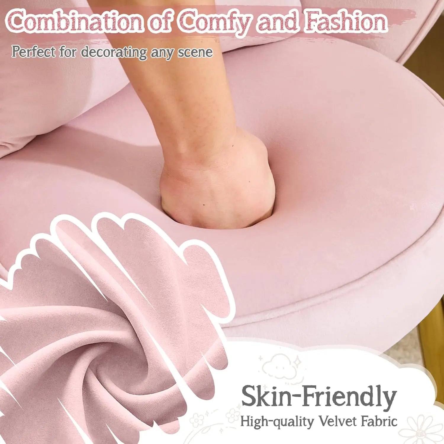 Petal Makeup Vanity Chair