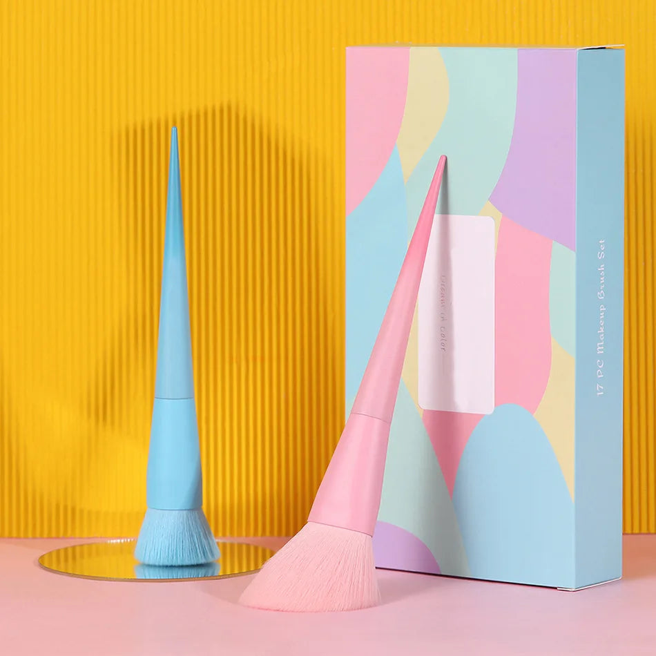 Multi-Color Makeup Brushes Set [17Pcs]