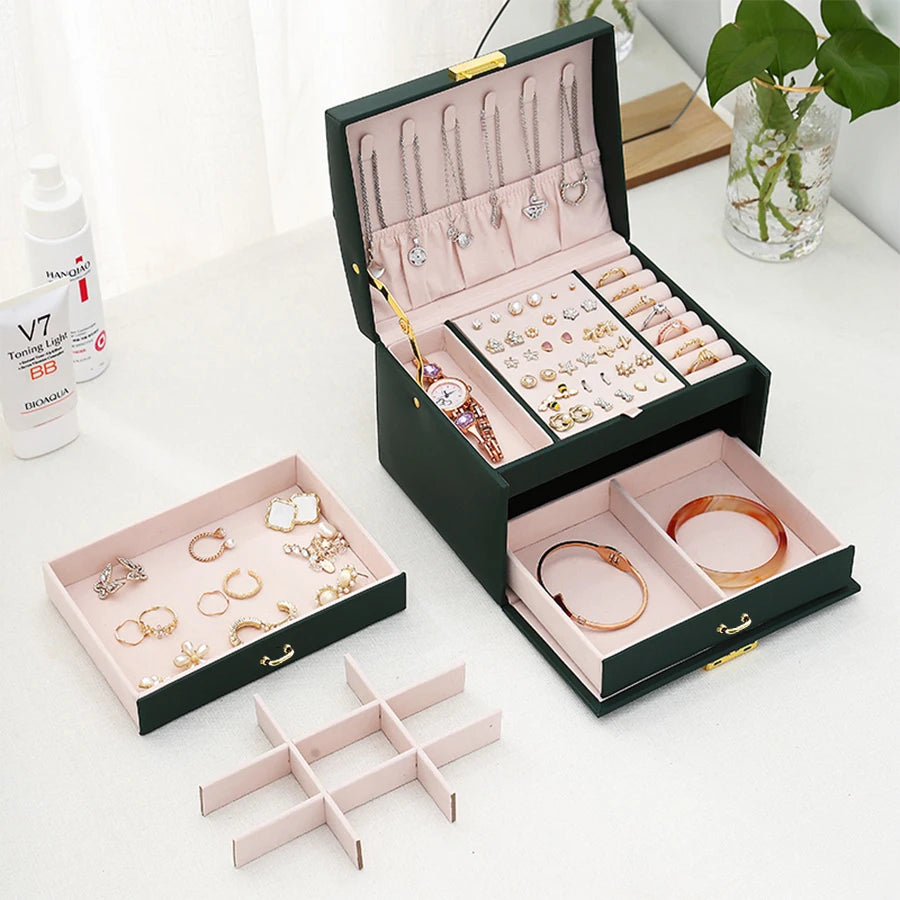 Three Layer Jewelry Box suitable for all kinds of jewelry storage