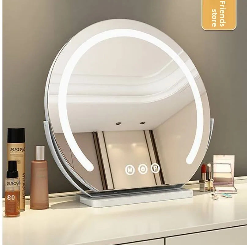 Semicircular Makeup Vanity Mirror with Smart Touch