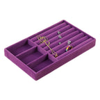 Luxury Velvet Drawer Organizer Tray [Violet]