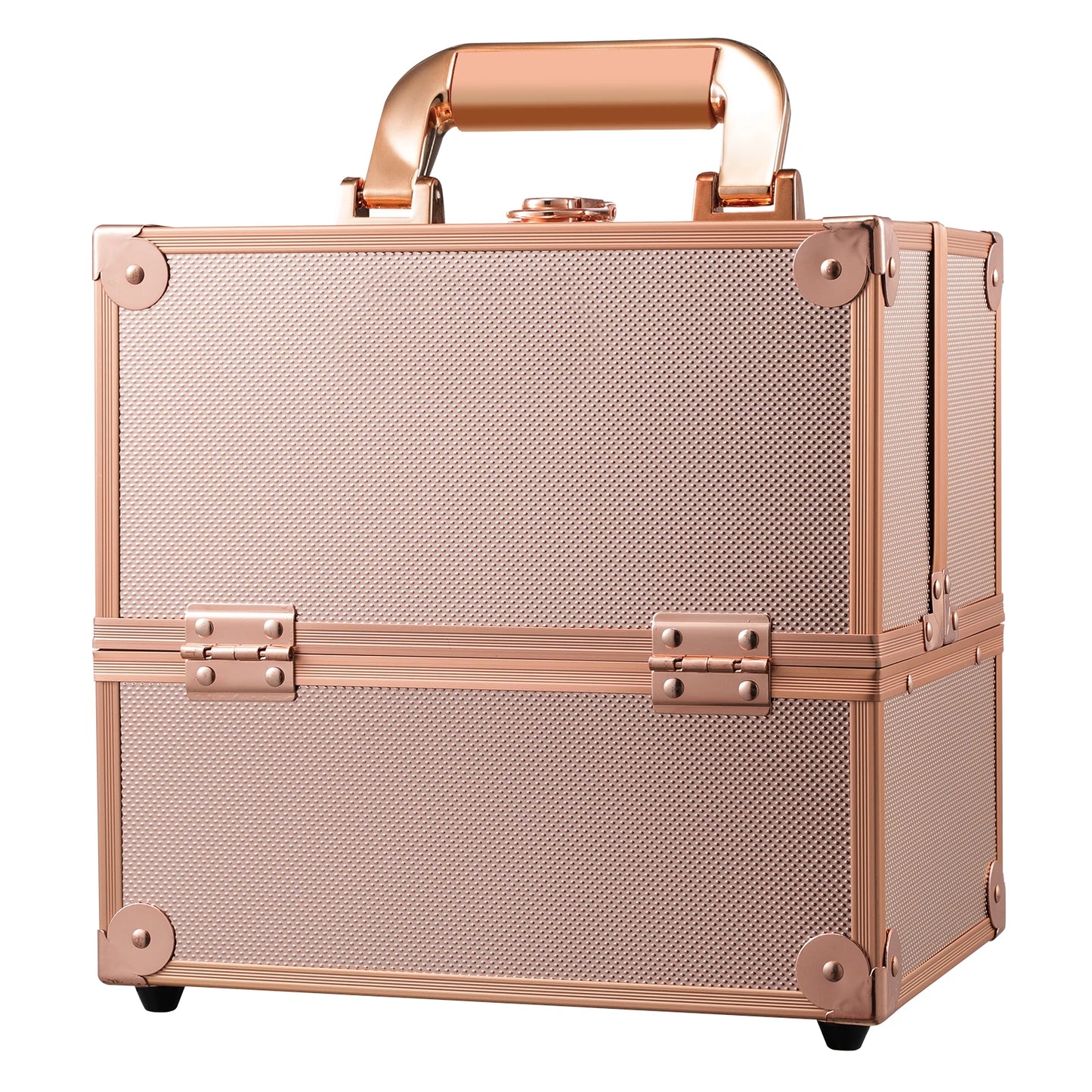 Portable Alloy Cosmetics Makeup Case