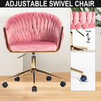 Swivel Vanity Desk Chair - Pink