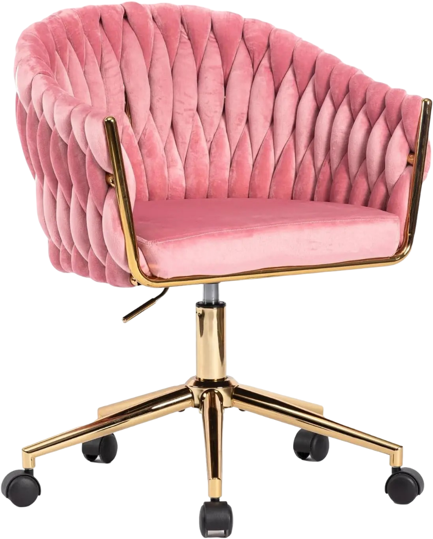 Swivel Vanity Desk Chair - Pink