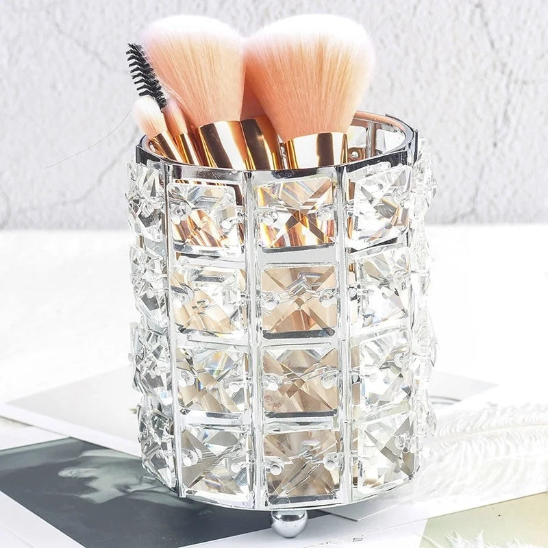 Crystal Makeup Brushes, pencils and Lipsticks Organizer & Holder