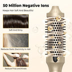 Heated Round Hair Curler Brush - Gold