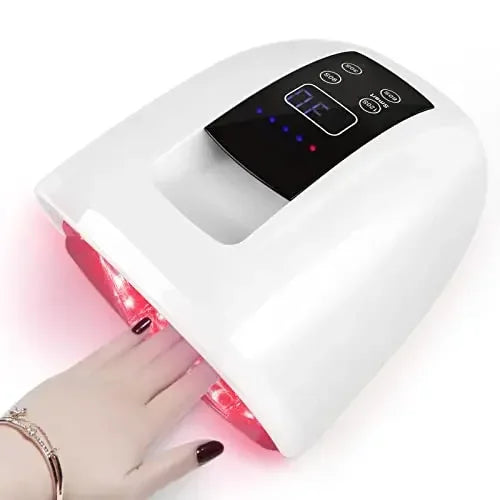Rechargeable UV LED Acrylic Nail Dryer Lamp 90W, 4 Timer Setting & 45 LED