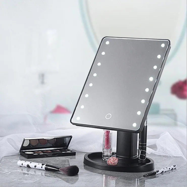 Rotatable LED Light Makeup Mirror