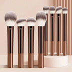 Professional Multifunctional Makeup Brush Set with Long-Handle [8Pcs]