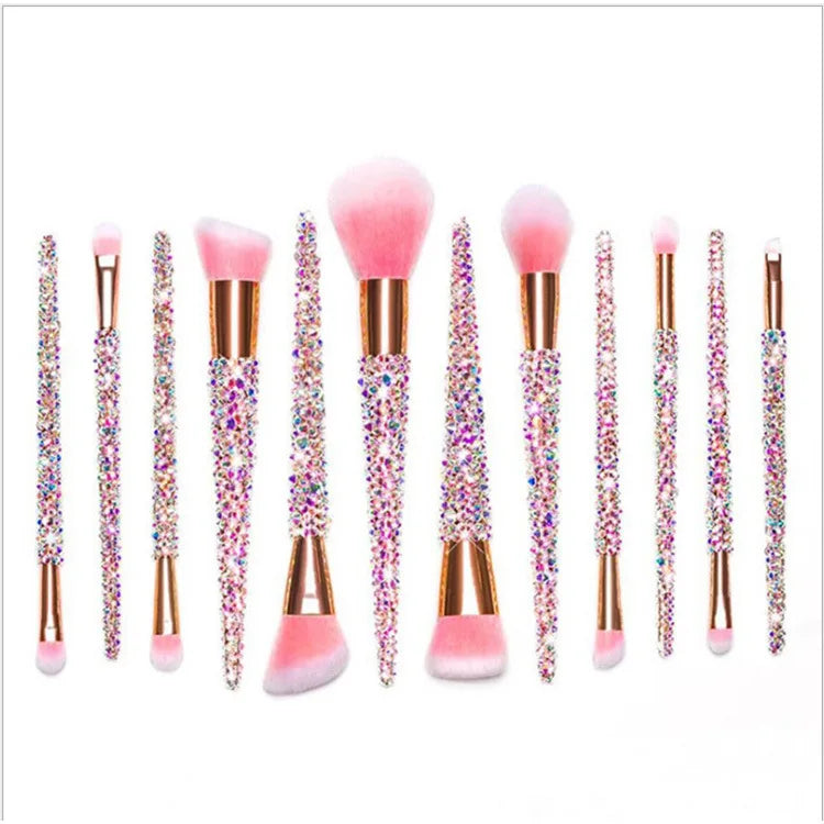 Diamond studded Makeup Brushes