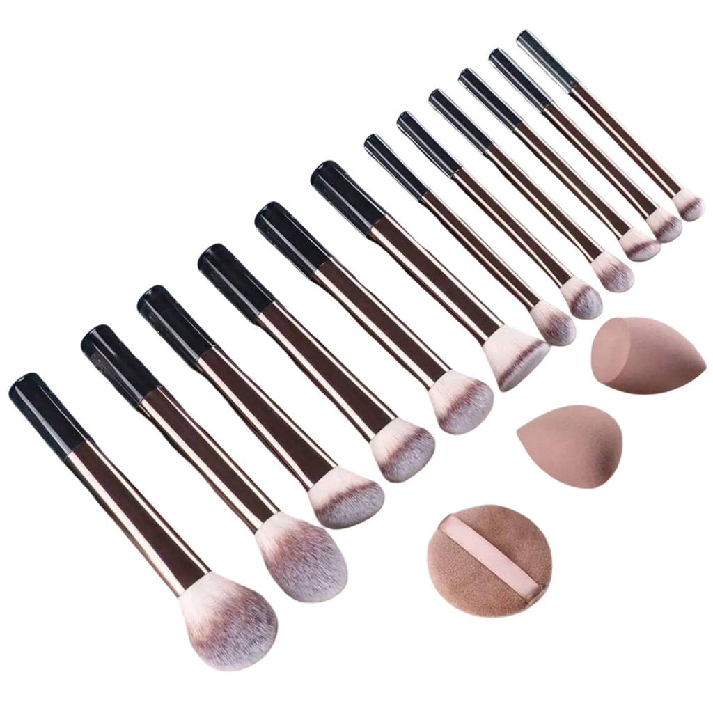 Professional Makeup Brush Set with Sponges