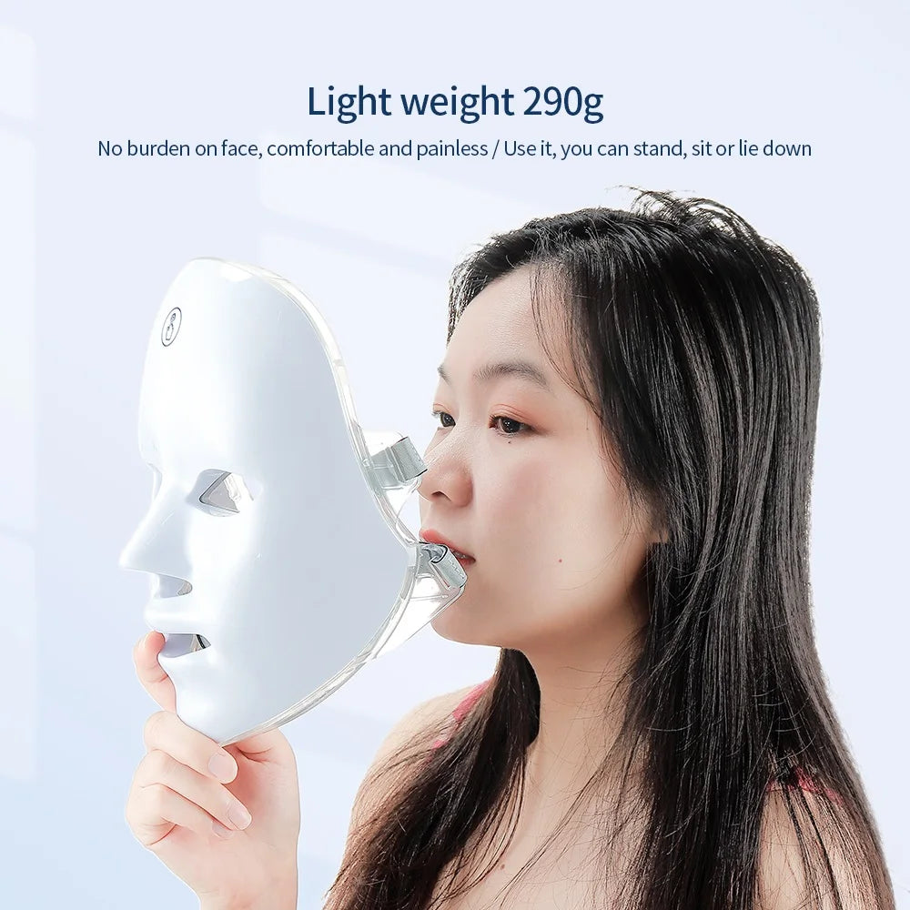 Wireless LED Light Therapy Face Mask with 7 Colors