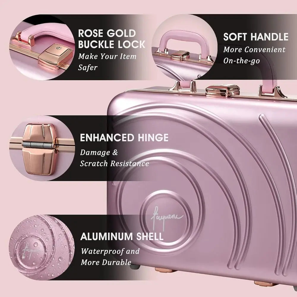 Portable Makeup Case With LED Mirror