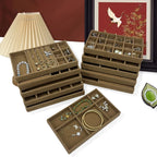 Luxury Velvet Drawer Organizer Tray [Brown]