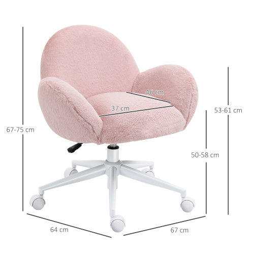 Cute Fluffy Vanity Desk Chair