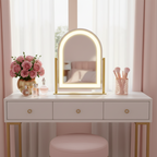 LED Vanity Mirror With Detachable 10X Magnification - 15.2 Inches