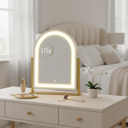 LED Vanity Mirror With Detachable 10X Magnification - 15.2 Inches