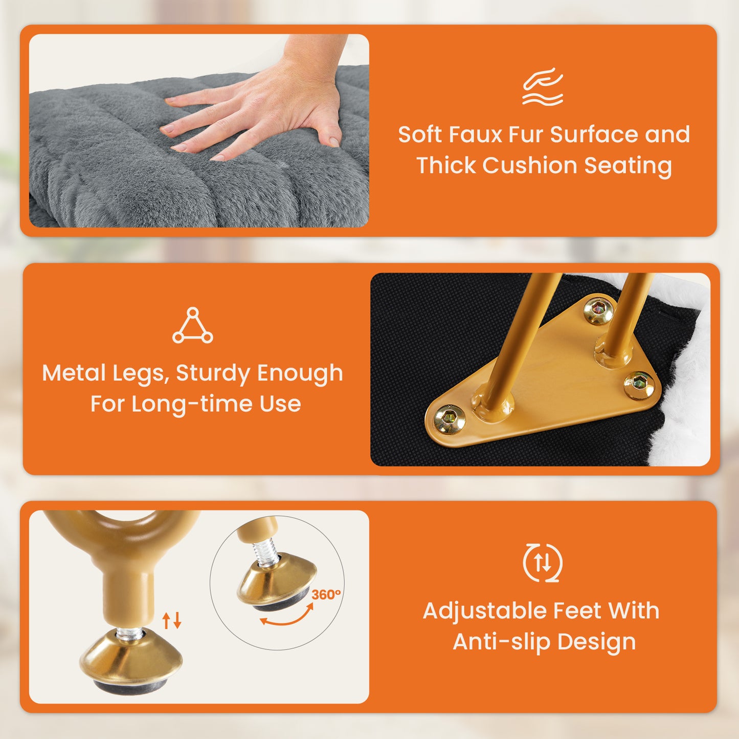 Makeup Dressing Stool With Storage Space