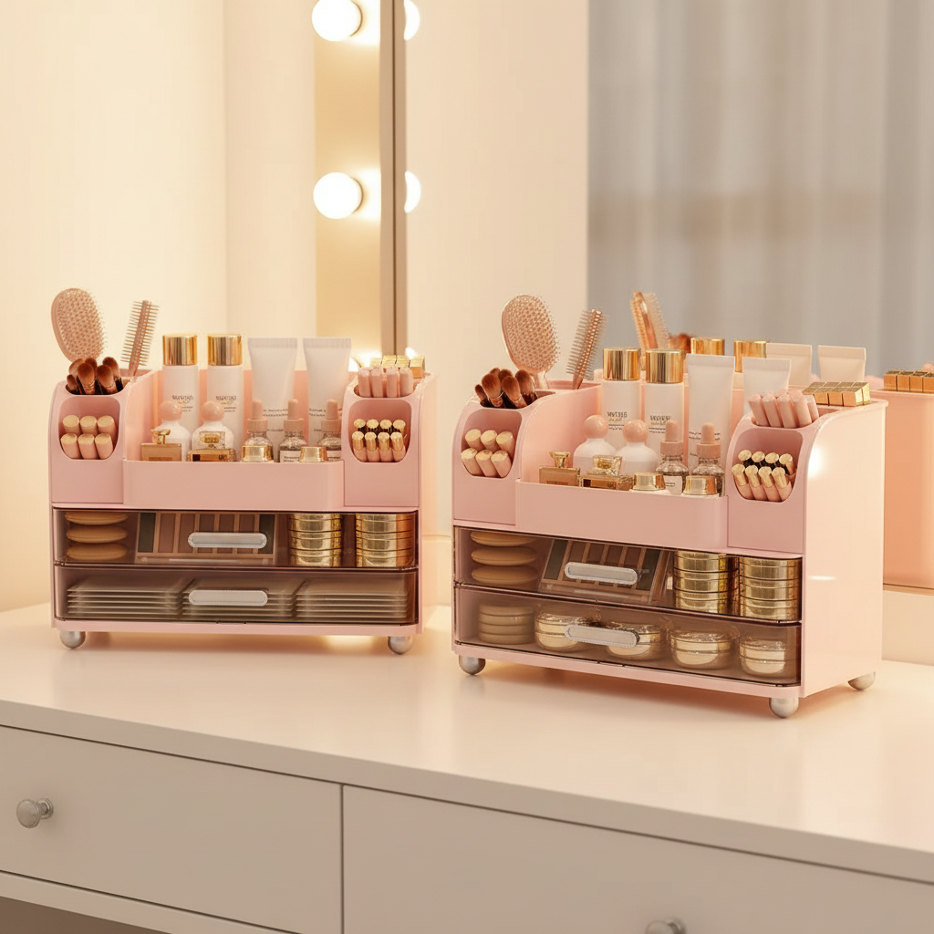 Makeup Organizer With 2 Drawers