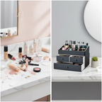 2 Tier Makeup Organizer With 3 Drawers