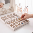 Jewelry Box Display Tray Set  | Drawer Organizer | 6 Pcs