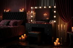 11 Drawers Vanity Set - Black