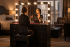 11 Drawers Vanity Set - Black
