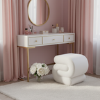 S-Shaped Vanity Stool