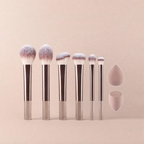 Professional Makeup Brush Set with Sponges - 15 Pcs