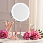 Rechargeable Double-Sided Makeup Mirror - 8 Inches