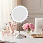 Rechargeable Double-Sided Makeup Mirror - 8 Inches